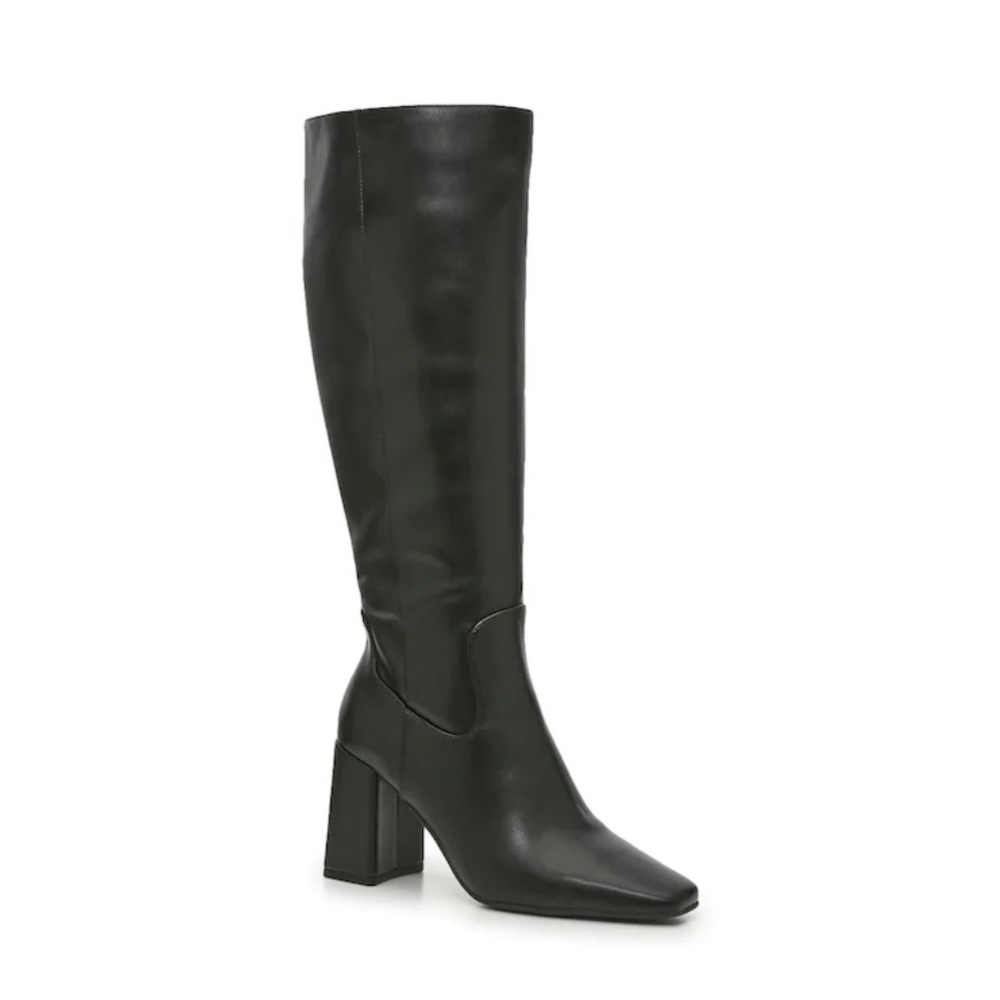 Black Leather Boots- NEW